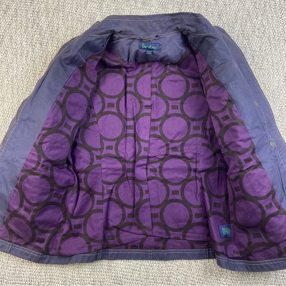 Boden Womens Blue Cotton Long Sleeve Pockets Full Zip Utility Jacket Size 12 - Picture 7 of 9